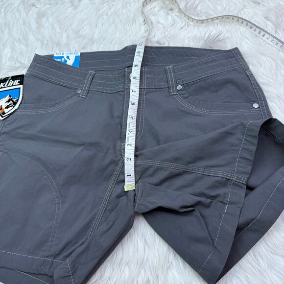 Kuhl KuhlKURVE Women's Splash 5.5" Shorts Gray Size 8 NWT Hiking Outdoor Camping - Picture 7 of 16